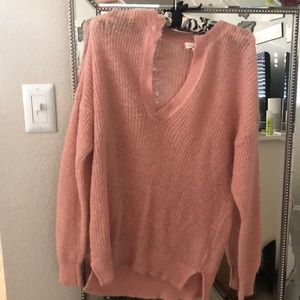 Pink sweater